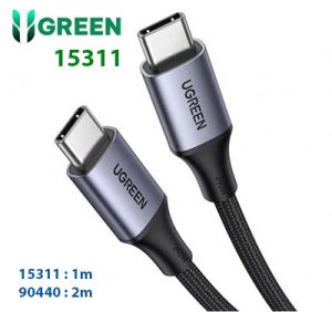 Cáp dữ liệu và sạc nhanh USB-C PD 3.1 đầu Cáp USB-C Sang USB-C 240W Ugreen 15311