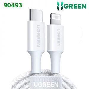 Cáp sạc - truyền dữ liệu USB-C sang cổng sạc dành cho iphone 1m Hàng chính hãng Ugreen