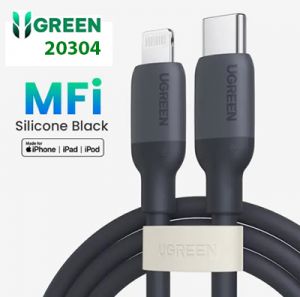 Cáp sạc Usb Type C ra Lightning Silicone US387 20020304 Ugreen 1M Chính hãng