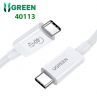 cap-usb-type-c-to-usb-type-c-usb4-gen3-dai-0-8m-ugreen-40113-truyen-hinh-anh-8k60hz-va-sac-pd-100w - ảnh nhỏ  1