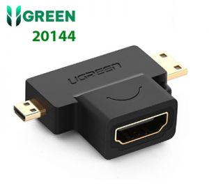 Đầu chuyển đổi HDMI sang Mini HDMI/ Micro HDMI Ugreen 20144 cao cấp