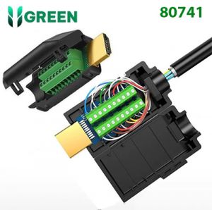 Đầu jack nối cáp HDMI Dương không hàn Ugreen 80741 cao cấp