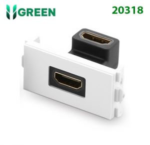 Hạt Wallplate HDMI âm tường bẻ góc 90 độ Ugreen 20318 cao cấp