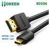 cap-chuyen-doi-hdmi-sang-micro-hdmi-dai-1m-ugreen-40506-cao-cap-hang-chinh-hang - ảnh nhỏ  1