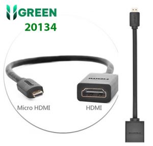 Cáp chuyển đổi MicroHDMI to HDMI âm dài 20cm Ugreen 20134