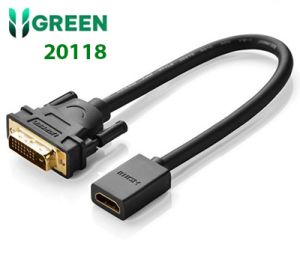 Cáp chuyển đổi DVI 24+1 to HDMI Ugreen 20118 chính hãng