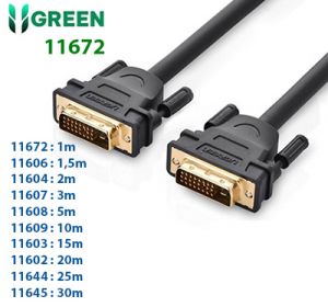 Cáp DVI To DVI 24 + 1 Dài 1m Chính Hãng Ugreen 11672