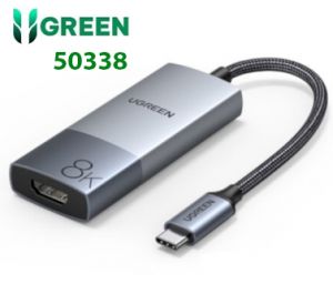 Cáp USB-C to HDMI 2.1 8K@60Hz Ugreen 50338 cao cấp chính hãng (Vỏ Nhôm)