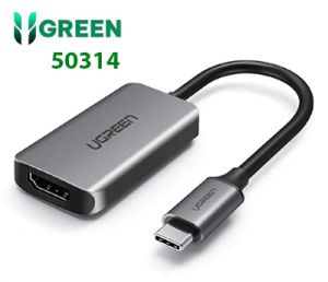 Cáp chuyển đổi USB Type C sang HDMI Ugreen 50314 chính hãng hỗ trợ 4K