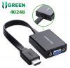 cap-chuyen-doi-hdmi-to-vga-dep-co-audio-ugreen-40248-chinh-hang - ảnh nhỏ  1