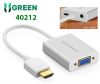 cap-chuyen-doi-hdmi-to-vga-co-audio-ugreen-40212-chinh-hang - ảnh nhỏ  1