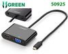 cap-chuyen-doi-microhdmi-to-vga-va-hdmi-audio-chinh-hang-ugreen-30355-cao-cap - ảnh nhỏ  1