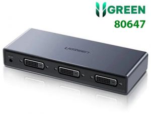 Bộ chia DVI 24+1 từ 1 ra 2 hỗ trợ FullHD 1920x1080@60Hz Ugreen 80647 cao cấp