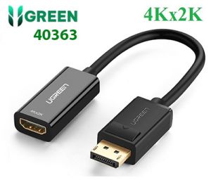 Cáp chuyển đổi Displayport to HDMI hỗ trợ 4Kx2K chính hãng Ugreen 40363 cao cấp