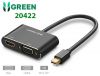 cap-chuyen-doi-minidisplayport-to-hdmi-va-vga-chinh-hang-ugreen-20421-trang-20422-den-cao-cap-mau-bac - ảnh nhỏ 2