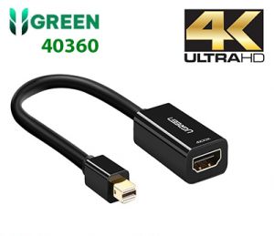 Cáp Chuyển Mini Displayport (Thunderbolt 2) to HDMI 4k*2k Cao Cấp Ugreen 40361 (Trắng) , 40360 (Đen)