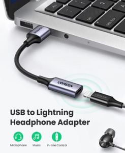 Cáp chuyển USB to Lightning Audio Ugreen 20479