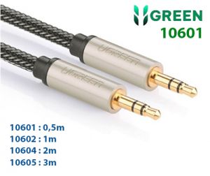 Cáp Audio 3.5mm dài 0.5M Ugreen 10601 mạ vàng chính hãng