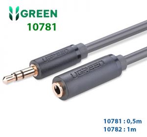 Cáp nối dài Audio 3.5mm dài 0,5m chính hãng Ugreen 10781