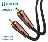 cap-am-thanh-audio-coaxial-rca-to-rca-boc-nynol-dai-1m-ugreen-70684-cao-cap - ảnh nhỏ  1