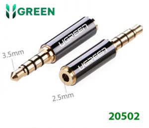 Đầu chuyển đổi rắc Audio 3,5mm sang 2,5mm Ugreen 20502 cao cấp