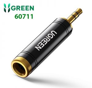 Đầu Jack chuyển Audio 3.5 đực sang 6.5 cái Ugreen 60711 AV168