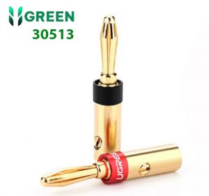 Bộ giắc cắm hình bắp chuối cho dây LOA/AMPLY mạ vàng 24k UGREEN 30513