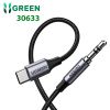 cap-usb-type-c-to-audio-3-5mm-co-microphone-dai-1m-ugreen-30633-mau-den - ảnh nhỏ  1