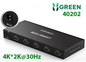 Bộ chia cổng HDMI 1 ra 4 Hỗ trợ full HD, 4K*2K@30Hz Chính hãng Ugreen 40202 Cao cấp