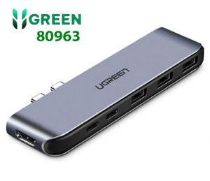 Thiết bị mở rộng USB type-C to HDMI/Hub USB 3.0 chính hãng Ugreen 50963 cao cấp