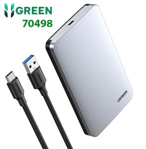 Hộp đựng ổ cứng cắm ngoài 2.5 inch Ugreen 70498 chính hãng (Type-A to Type-C) 6TB cao cấp