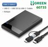 hop-box-dung-o-cung-25-inch-usb-c-sata-5gbps-ugreen-60735-cao-cap-ho-tro-6tb - ảnh nhỏ  1