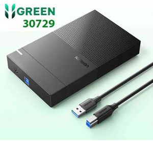 Box đựng ổ cứng 3.5 Inch hỗ trợ HDD 16tb Cáp USB 3.0 Type B 1m Nguồn 12v 2a CM472 10030729 Ugreen 30729