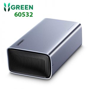 Hộp đĩa hai lớp Greenlink USB-C/Type-C 2.5/3.5 hỗ trợ RAID+32TB CM249 20060532 Ugreen 60532