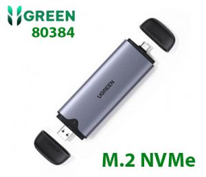 Box ổ cứng SSD M.2 B-Key & M+B Key NVME/PCIE GEN2 tốc độ 10Gbps Ugreen 70532 cao cấp (Max 2TB)