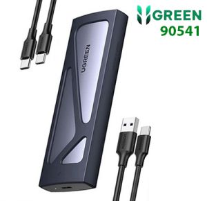 Box ổ cứng SSD M.2 B&M-Key & M-Key NVME/PCIE 3.0 USB Type-C 3.2 GEN2 tốc độ 10Gbps Ugreen 90541