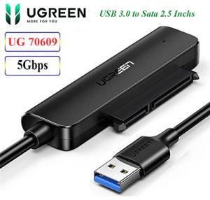 Cáp chuyển USB 3.0 to SATA Ugreen 70609 hỗ trợ đọc ổ cứng 2.5inch chính hãng