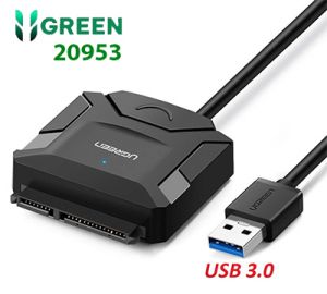 Bộ chuyển ổ cứng và ssd USB 3.0 ra SATA màu xám 50cm CR108 20020953 Ugreen 20953