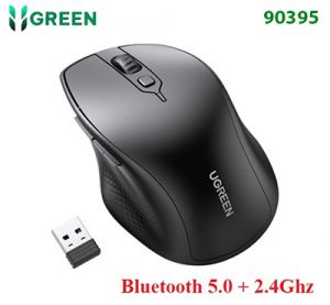 Chuột không dây Bluetooth 5.0 + 2.4Ghz Silent Click DPI 4000 Ugreen 90395 cao cấp