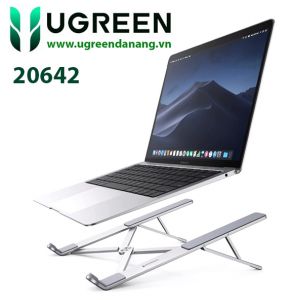 Giá đỡ laptop nhôm UGREEN LP309 LP451 20642 – Điều chỉnh độ cao, đệm silicon chống xước – Tản nhiệt tốt cho laptop