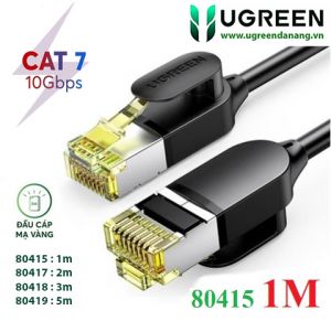 Cáp mạng Cat7 Ultra Slim dài 1M băng thông 10Gbps 600MHZ Ugreen 80415 cao cấp