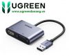 cap-chuyen-doi-usb-3-0-sang-hdmi-vga-1080p/60hz-ugreen-20518-cao-cap - ảnh nhỏ  1