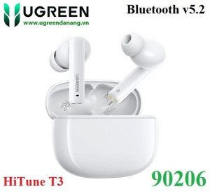 Tai nghe Bluetooth v5.2 HiTune T3 ANC Earbuds Ugreen 90206 cao cấp (Màu Trắng)