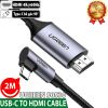 cap-chuyen-usb-c-to-hdmi-4k60hz-dai-2m-ugreen-50530-dau-usb-c-be-goc-90-do - ảnh nhỏ  1